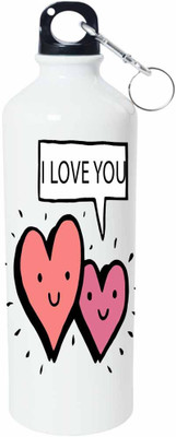 

ShopBuzz I Love You Sipper Water Bottle 750 Ml 750 ml Sipper(Pack of 1, Multicolor), White