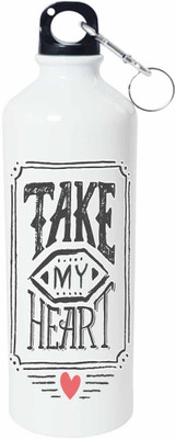 

ShopBuzz Take My Heart Sipper Water Bottle 750 Ml 750 ml Sipper(Pack of 1, Multicolor), White