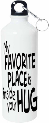 

ShopBuzz My Fav Place Sipper Water Bottle 750 Ml 750 ml Sipper(Pack of 1, Multicolor), White