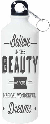 

ShopBuzz Belive In Beauty Sipper Water Bottle 750 Ml 750 ml Sipper(Pack of 1, Multicolor), White