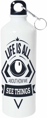 

ShopBuzz Life Is All About Sipper Water Bottle 750 Ml 750 ml Sipper(Pack of 1, Multicolor), White