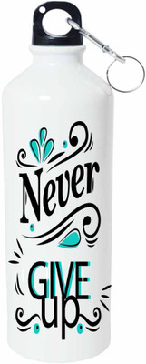 

ShopBuzz Never Give Up Sipper Water Bottle 750 Ml 750 ml Sipper(Pack of 1, Multicolor), White