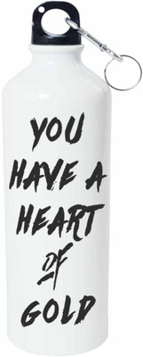 

ShopBuzz You Have A Heart Sipper Water Bottle 750 Ml 750 ml Sipper(Pack of 1, Multicolor), White