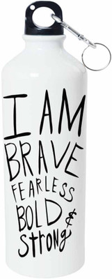 

ShopBuzz I Am Brave Sipper Water Bottle 750 Ml 750 ml Sipper(Pack of 1, Multicolor), White