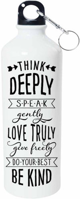 

ShopBuzz Think Deeply Sipper Water Bottle 750 Ml 750 ml Sipper(Pack of 1, Multicolor), White