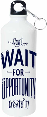 

ShopBuzz Don’t Wait Sipper Water Bottle 750 Ml 750 ml Sipper(Pack of 1, Multicolor), White