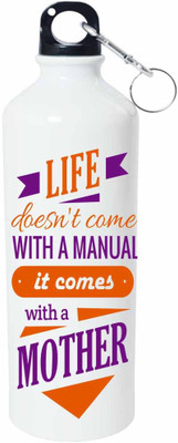 

ShopBuzz Life Does Not Come Sipper Water Bottle 750 Ml 750 ml Sipper(Pack of 1, Multicolor), White