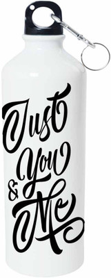 

ShopBuzz Just You Me Sipper Water Bottle 750 Ml 750 ml Sipper(Pack of 1, Multicolor), White