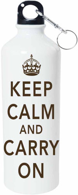 

ShopBuzz Keep Calm Carry On Sipper Water Bottle 750 Ml 750 ml Sipper(Pack of 1, Multicolor), White