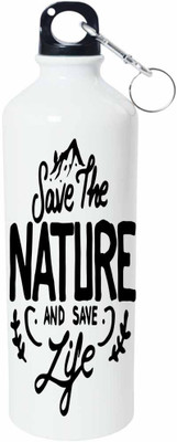 

ShopBuzz Save The Nature Sipper Water Bottle 750 Ml 750 ml Sipper(Pack of 1, Multicolor), White