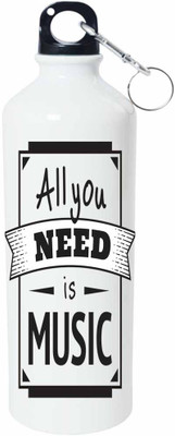

ShopBuzz All Need Music Sipper Water Bottle 750 Ml 750 ml Sipper(Pack of 1, Multicolor), White