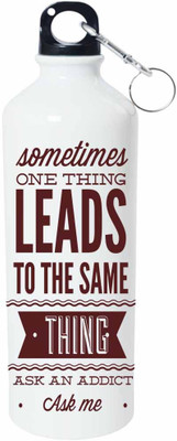 

ShopBuzz Sometimes Leads Sipper Water Bottle 750 Ml 750 ml Sipper(Pack of 1, Multicolor), White