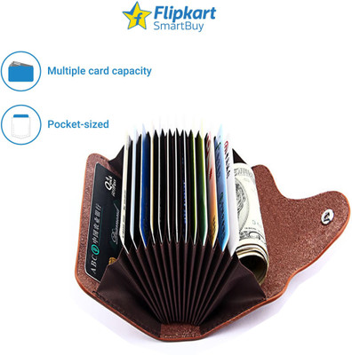 

Flipkart SmartBuy Combo of 1 Brown Leatherite for Multi Purpose light weight Card Holder Special Edition & 1 Unique Trendy ATM / ID / DEBIT / CREDIT / VISITNG 15 Card Holder(Set of 2, Multicolor)