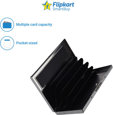 

Flipkart SmartBuy Combo of 1 New Pocket Sized Metal Professional Black ATM card holder Special Edition & 1 Dazzling Divine ATM / ID / DEBIT / CREDIT / VISITNG 10 Card Holder(Set of 2, Multicolor)