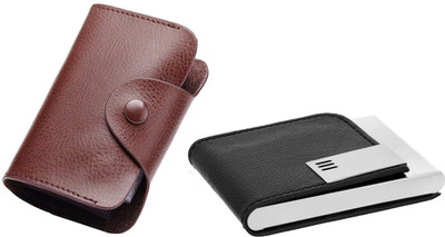 

Flipkart SmartBuy Combo of 1 Brown Leatherite for Multi Purpose light weight Card Holder Special Edition & 1 Attractive Elegant ATM / ID / DEBIT / CREDIT / VISITNG 15 Card Holder(Set of 2, Multicolor)