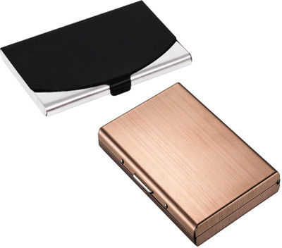 

Flipkart SmartBuy Combo of 1 Matt Rose Golden ATM Special Edition & 1 Dashing latest ATM / ID / DEBIT / CREDIT / VISITNG 10 Card Holder(Set of 2, Multicolor)