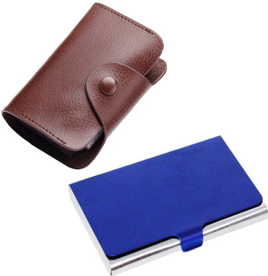 

Flipkart SmartBuy Combo of 1 Brown Leatherite for Multi Purpose light weight Card Holder Special Edition & 1 Notable Gorgeous ATM / ID / DEBIT / CREDIT / VISITNG 15 Card Holder(Set of 2, Multicolor)