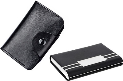

Flipkart SmartBuy Combo of 1 Black Leatherite for Multi Purpose light weight Card Holder Special Edition & 1 Elegant Business ATM / ID / DEBIT / CREDIT / VISITNG 15 Card Holder(Set of 2, Multicolor)