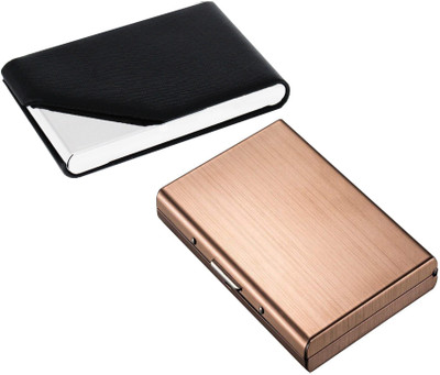 

Flipkart SmartBuy Combo of 1 Matt Rose Golden ATM Special Edition & 1 Stunning Dazzling ATM / ID / DEBIT / CREDIT / VISITNG 10 Card Holder(Set of 2, Multicolor)