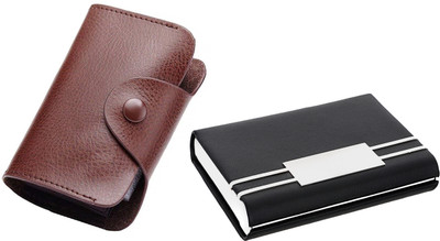 

Flipkart SmartBuy Combo of 1 Brown Leatherite for Multi Purpose light weight Card Holder Special Edition & 1 Elegant Business ATM / ID / DEBIT / CREDIT / VISITNG 15 Card Holder(Set of 2, Multicolor)