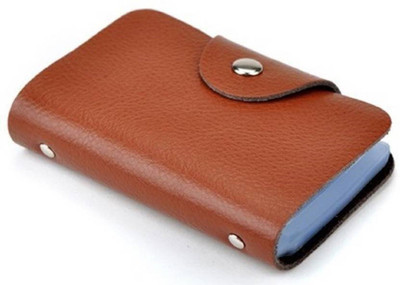 

Lusso Pelle 10 Card Holder(Set of 1, Brown, Tan, Black)