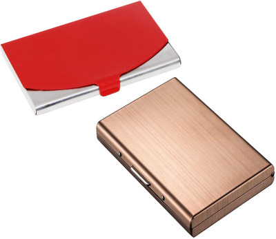 

Flipkart SmartBuy Combo of 1 Matt Rose Golden ATM Special Edition & 1 Elegant Unique ATM / ID / DEBIT / CREDIT / VISITNG 10 Card Holder(Set of 2, Multicolor)