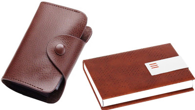 

Flipkart SmartBuy Combo of 1 Brown Leatherite for Multi Purpose light weight Card Holder Special Edition & 1 Enticing Stunning ATM / ID / DEBIT / CREDIT / VISITNG 15 Card Holder(Set of 2, Multicolor)