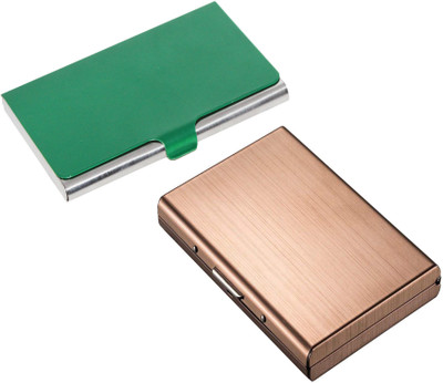 

Flipkart SmartBuy Combo of 1 Matt Rose Golden ATM Special Edition & 1 Attractive Business ATM / ID / DEBIT / CREDIT / VISITNG 10 Card Holder(Set of 2, Multicolor)