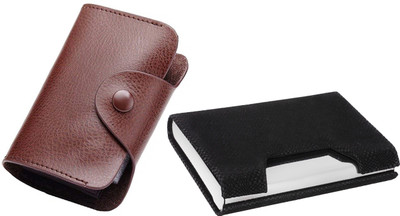 

Flipkart SmartBuy Combo of 1 Brown Leatherite for Multi Purpose light weight Card Holder Special Edition & 1 Business Unique ATM / ID / DEBIT / CREDIT / VISITNG 15 Card Holder(Set of 2, Multicolor)