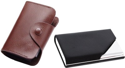 

Flipkart SmartBuy Combo of 1 Brown Leatherite for Multi Purpose light weight Card Holder Special Edition & 1 Gorgeous Enticing ATM / ID / DEBIT / CREDIT / VISITNG 15 Card Holder(Set of 2, Multicolor)