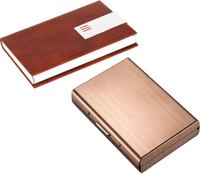 

Flipkart SmartBuy Combo of 1 Matt Rose Golden ATM Special Edition & 1 Enticing Stunning ATM / ID / DEBIT / CREDIT / VISITNG 10 Card Holder(Set of 2, Multicolor)