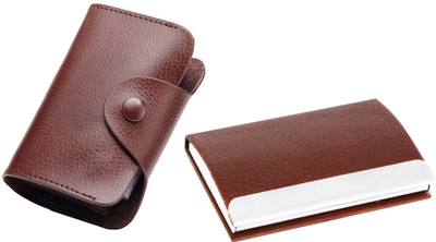 

Flipkart SmartBuy Combo of 1 Brown Leatherite for Multi Purpose light weight Card Holder Special Edition & 1 latest Notable ATM / ID / DEBIT / CREDIT / VISITNG 15 Card Holder(Set of 2, Brown)