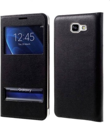 Helix Flip Cover for Samsung Galaxy On8(Black, Shock Proof, Pack of: 1)