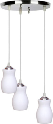 Somil Trebly Pendant Lamp Ceiling Lamp(White, Silver)