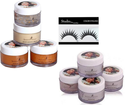 

studio Eyelashes & Shahnaz Husain Diamond And Gold Skin Facial Kit(Set of 3)