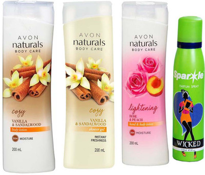 

Avon Anew vanilla and sandalwood(Set of 4)