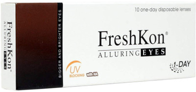 

freshkon Alluring Eyes Daily Contact Lens - 10 Units (Magnetic Gray) Daily Contact Lens(0, Magnetic Gray, Pack of 10)