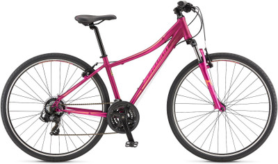

Schwinn Searcher 4 Women 29 T Hybrid Cycle/City Bike(21 Gear, Black, Pink), Raspberry red