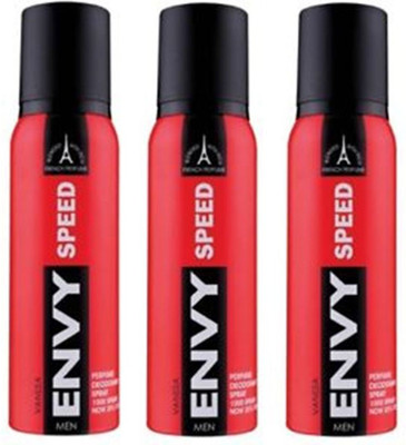 

ENVY SPEED Deodorant Spray - For Men(360 ml, Pack of 3)