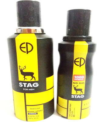 

ESTIARA STAG FOR MEN Perfume Body Spray - For Men(330 ml, Pack of 2)