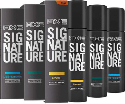 

AXE ROGUE BODY PERFUME 122 ML + SPORT BODY PERFUME 122 ML + MYSTERIOUS BODY PERFUME 122 ML Deodorant Spray - For Men & Women(366 ml, Pack of 3)