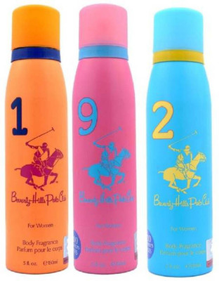 

polo club deo no 1-9-2 Deodorant Spray - For Women(450 ml, Pack of 3)