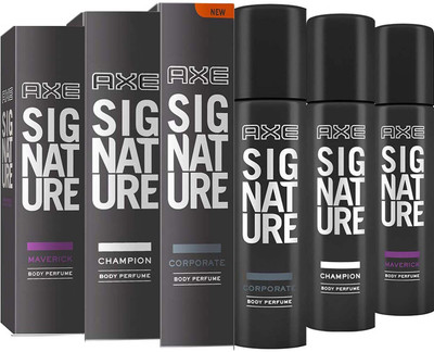 

AXE CHAMPION BODY PERFUME 122 ML + CORPORATE BODY PERFUME 122 ML + MAVERICK BODY PERFUME 122 ML Deodorant Spray - For Men & Women(366 ml, Pack of 3)