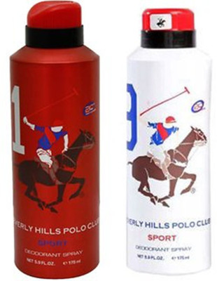 

polo club sport deo no 1-9 Deodorant Spray - For Men(350 ml, Pack of 2)