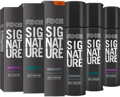

AXE ROGUE BODY PERFUME 122 ML + MAVERICK BODY PERFUME 122 ML + CORPORATE BODY PERFUME 122 ML Deodorant Spray - For Men & Women(366 ml, Pack of 3)