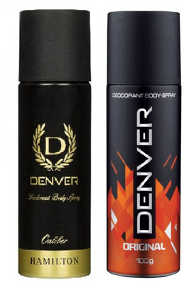 

Denver caliber and original Deodorant Spray - For Men(200 ml, Pack of 2)