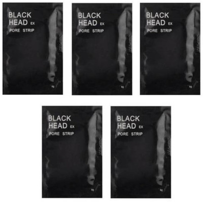 

stylazo Activated Charcoal Blackhead Whitehead Remover Pore Cleansing Black Mask Pack of 5(30 ml)
