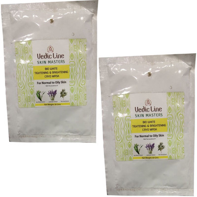 

Vedic Line Bio White Tightening & Brightening Cryo Mask For Normal To Oily Skin (Pack Of 2)(30 g)