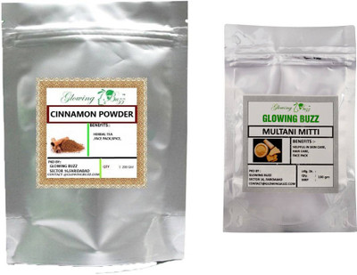 

Glowing Buzz Combo of cinnamon powder 200 grams and multaani mitti powder 100 grams(300 g)