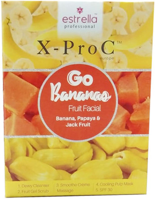 

Estrella X-Pro C Go Bananas Fruit Facial Kit 12 g(Set of 5)